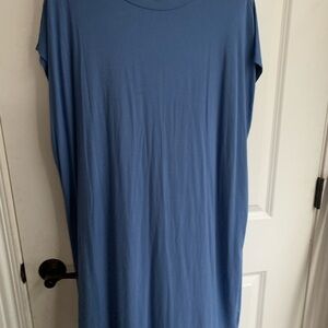Eileen fisher Long t shirt dress blue size xl